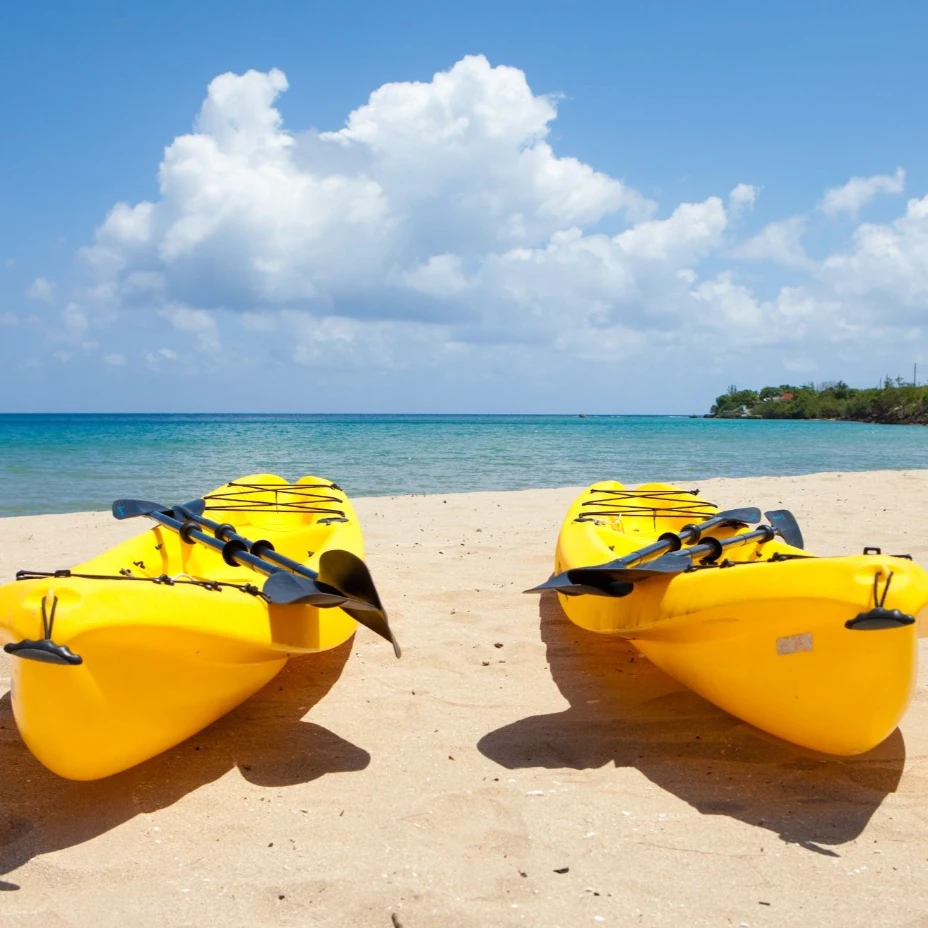 3 Kayaks-paddle-boards-villa-beachfront-jamaica